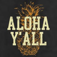 Aloha Yall Pineapple Vacation Hawaiian 7 Panel Mesh Trucker Snapback Hat