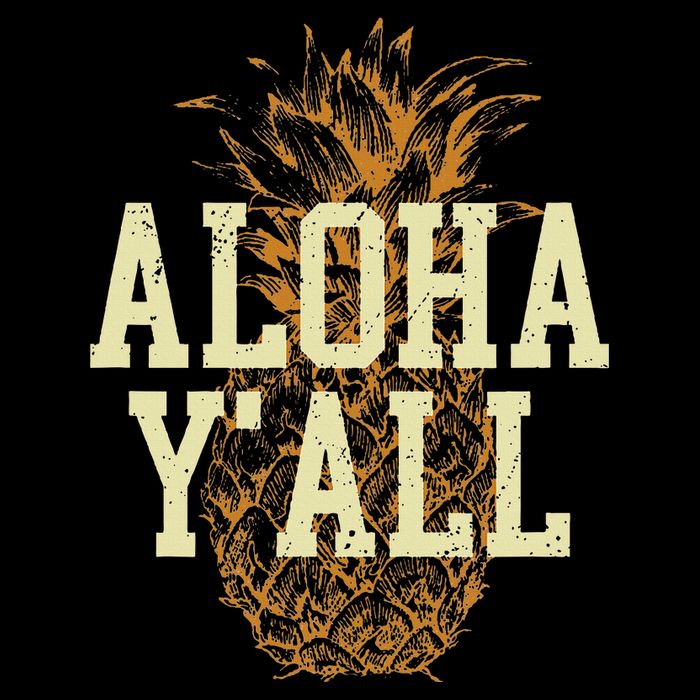Aloha Yall Pineapple Vacation Hawaiian Cooling Performance Crew T-Shirt