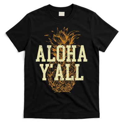 Aloha Yall Pineapple Vacation Hawaiian T-Shirt