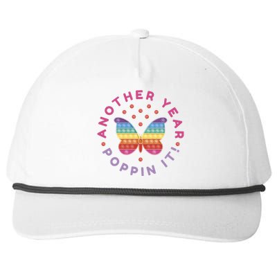 Another Year Poppin It Butterfly Push Pop Snapback Five-Panel Rope Hat