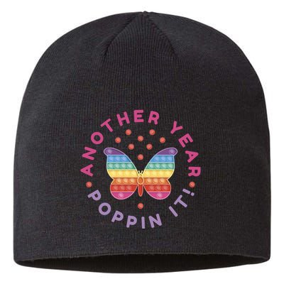 Another Year Poppin It Butterfly Push Pop Sustainable Beanie