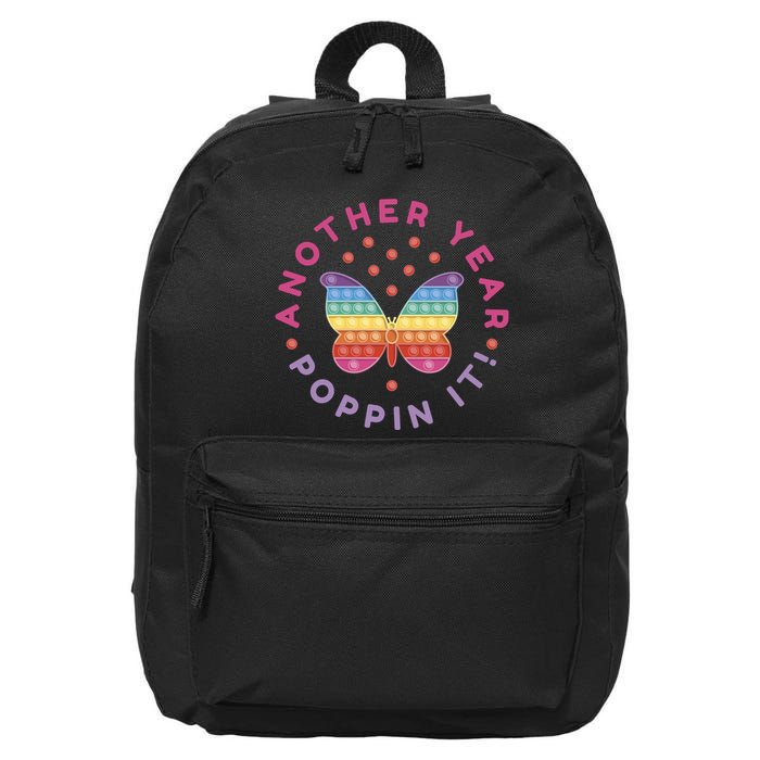 Another Year Poppin It Butterfly Push Pop 16 in Basic Backpack