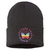 Another Year Poppin It Butterfly Push Pop Sustainable Knit Beanie