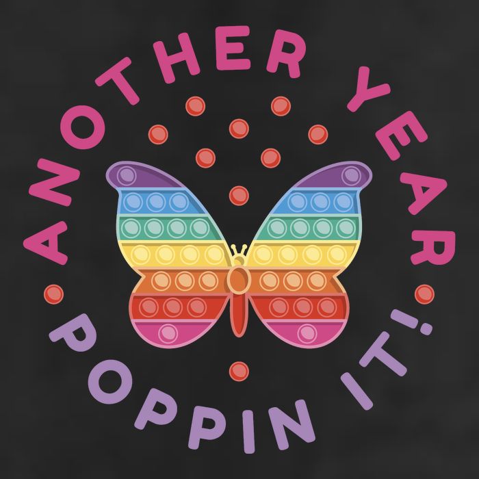Another Year Poppin It Butterfly Push Pop 25L Jumbo Tote