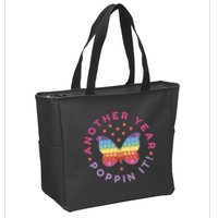 Another Year Poppin It Butterfly Push Pop Zip Tote Bag
