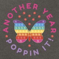 Another Year Poppin It Butterfly Push Pop Cotton Canvas Backpack