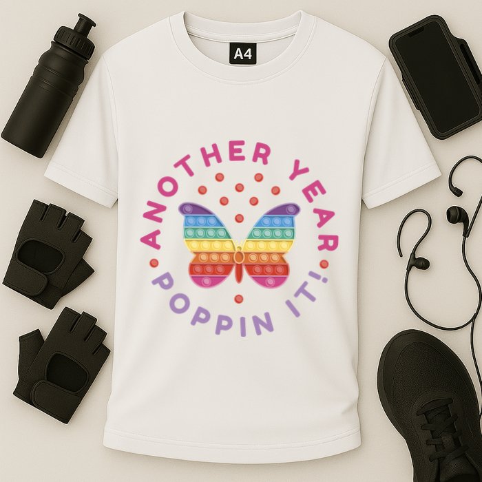Another Year Poppin It Butterfly Push Pop Performance Shirt