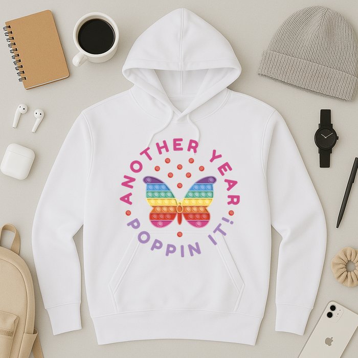 Another Year Poppin It Butterfly Push Pop Hoodie