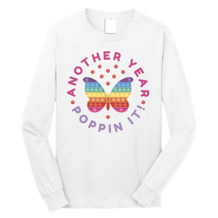 Another Year Poppin It Butterfly Push Pop Long Sleeve Shirt