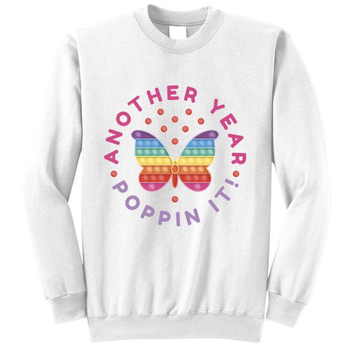 Another Year Poppin It Butterfly Push Pop Sweatshirt