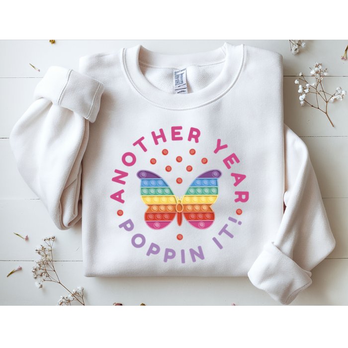 Another Year Poppin It Butterfly Push Pop Sweatshirt