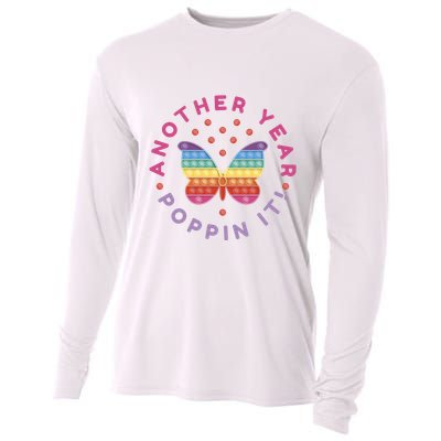 Another Year Poppin It Butterfly Push Pop Cooling Performance Long Sleeve Crew