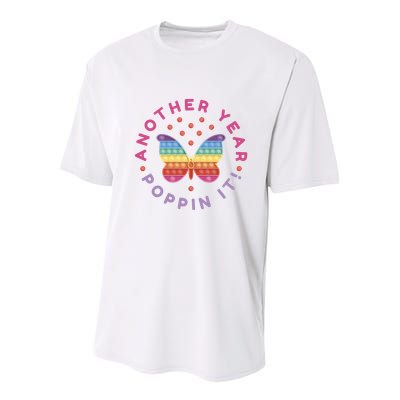 Another Year Poppin It Butterfly Push Pop Youth Performance Sprint T-Shirt