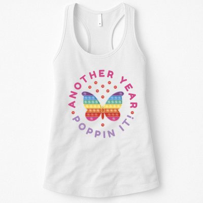 Another Year Poppin It Butterfly Push Pop Womens Tank Top