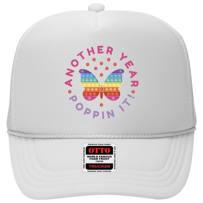 Another Year Poppin It Butterfly Push Pop Trucker Hat