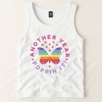 Another Year Poppin It Butterfly Push Pop Tank Top