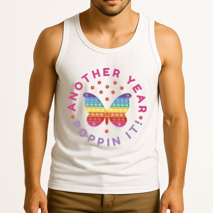 Another Year Poppin It Butterfly Push Pop Tank Top