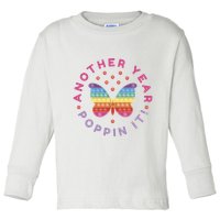 Another Year Poppin It Butterfly Push Pop Toddler Long Sleeve Shirt