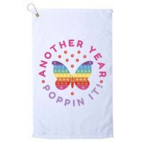 Another Year Poppin It Butterfly Push Pop Golf Towel