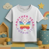 Another Year Poppin It Butterfly Push Pop Toddler T-Shirt