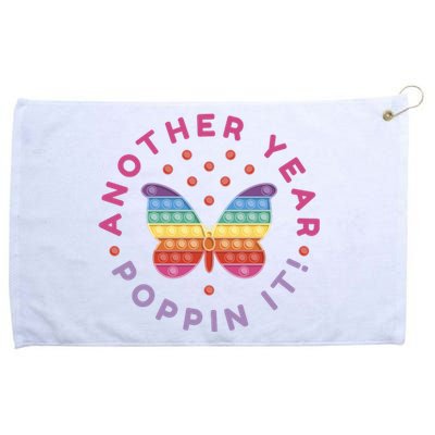 Another Year Poppin It Butterfly Push Pop Grommeted Golf Towel