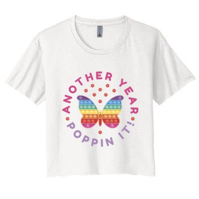 Another Year Poppin It Butterfly Push Pop Crop Top