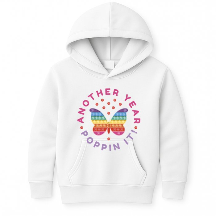 Another Year Poppin It Butterfly Push Pop Kids Hoodie