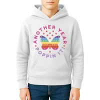 Another Year Poppin It Butterfly Push Pop Kids Hoodie