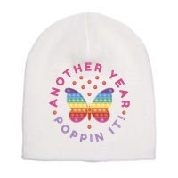 Another Year Poppin It Butterfly Push Pop Short Acrylic Beanie