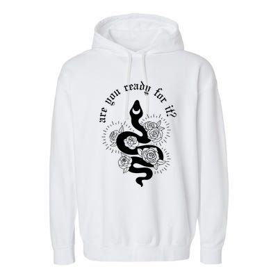 Are You Ready For It Rep Expression Snake Garment-Dyed Fleece Hoodie