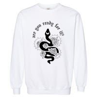 Are You Ready For It Rep Expression Snake Garment-Dyed Sweatshirt