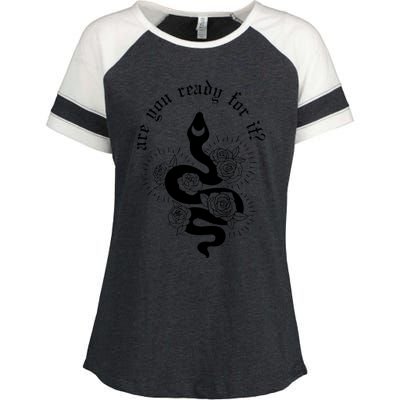 Are You Ready For It Rep Expression Snake Enza Ladies Jersey Colorblock Tee