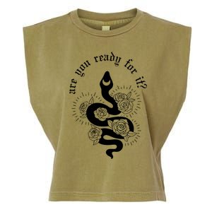 Are You Ready For It Rep Expression Snake Garment-Dyed Women's Muscle Tee