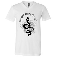 Are You Ready For It Rep Expression Snake V-Neck T-Shirt