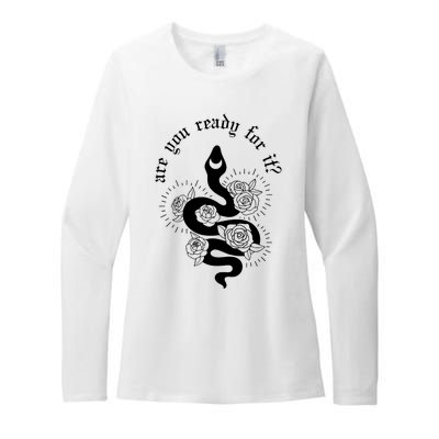 Are You Ready For It Rep Expression Snake Womens CVC Long Sleeve Shirt