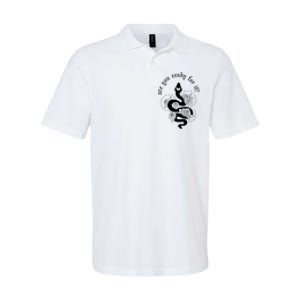 Are You Ready For It Rep Expression Snake Softstyle Adult Sport Polo