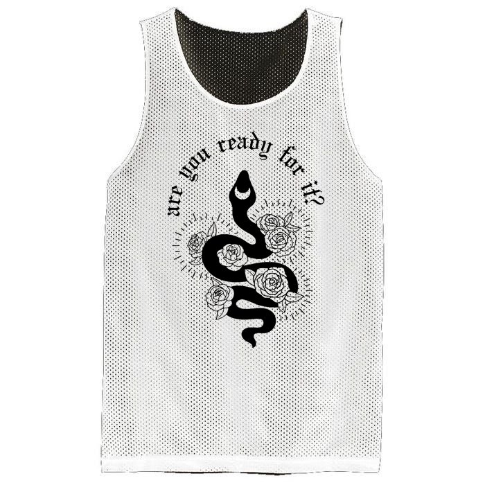 Are You Ready For It Rep Expression Snake Mesh Reversible Basketball Jersey Tank