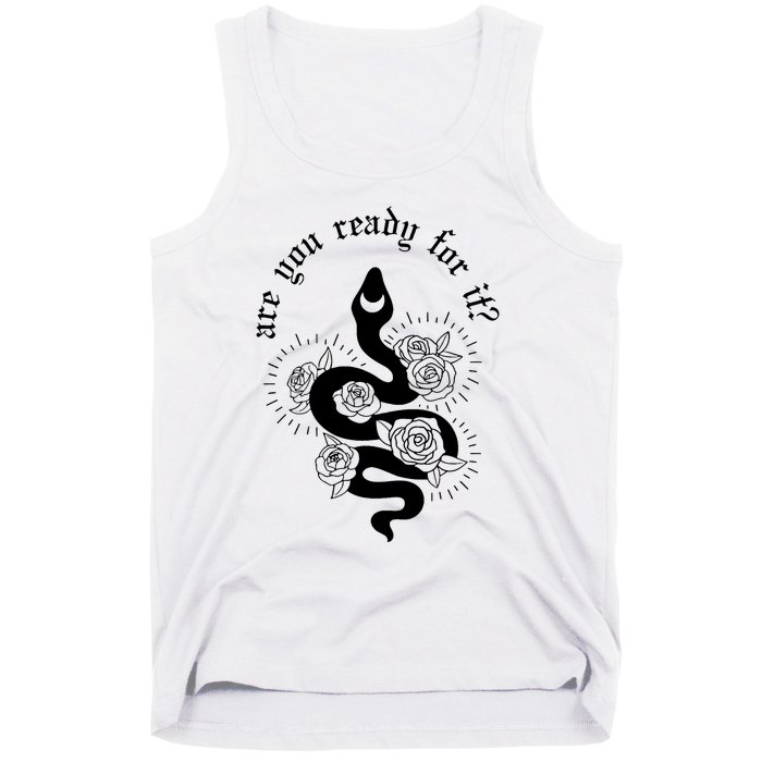 Are You Ready For It Rep Expression Snake Tank Top