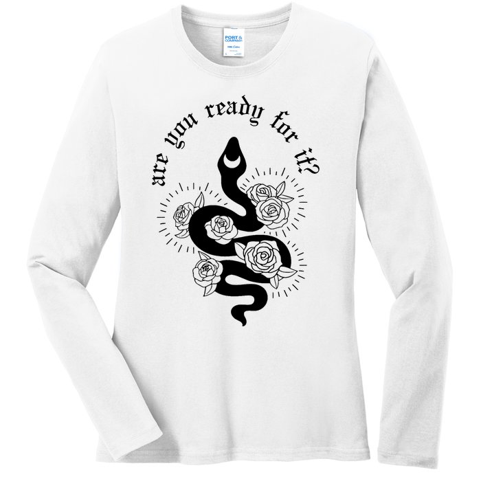 Are You Ready For It Rep Expression Snake Ladies Long Sleeve Shirt