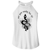 Are You Ready For It Rep Expression Snake Women's Perfect Tri Rocker Tank