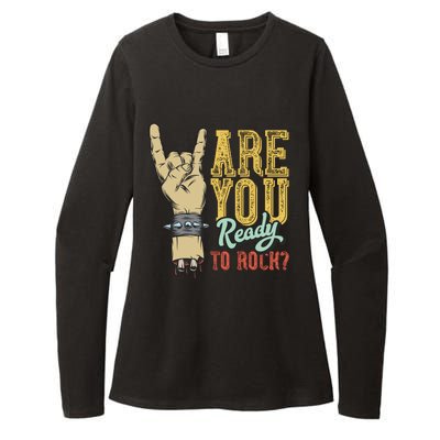 Are You Ready To Rock Womens CVC Long Sleeve Shirt