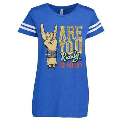 Are You Ready To Rock Enza Ladies Jersey Football T-Shirt