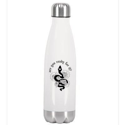 Are You Ready For It Rep Expression Snake Stainless Steel Insulated Water Bottle