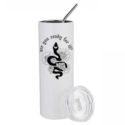 Are You Ready For It Rep Expression Snake Stainless Steel Tumbler