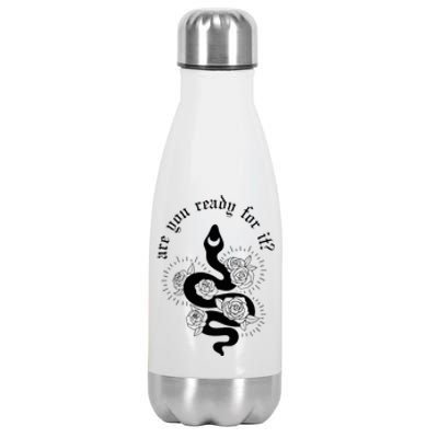 Are You Ready For It Rep Expression Snake Stainless Steel Insulated Water Bottle