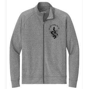 Are You Ready For It Rep Expression Snake Stretch Full-Zip Cadet Jacket