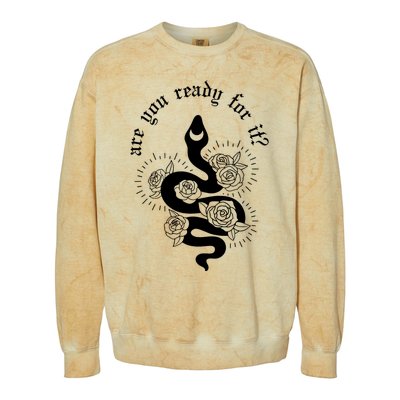 Are You Ready For It Rep Expression Snake Colorblast Crewneck Sweatshirt