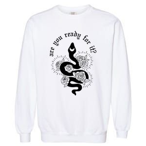 Are You Ready For It Rep Expression Snake Garment-Dyed Sweatshirt