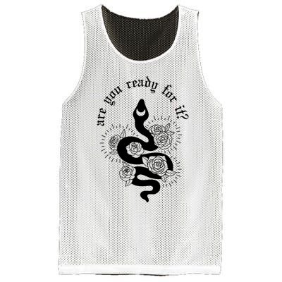 Are You Ready For It Rep Expression Snake Mesh Reversible Basketball Jersey Tank