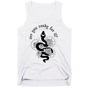 Are You Ready For It Rep Expression Snake Tank Top